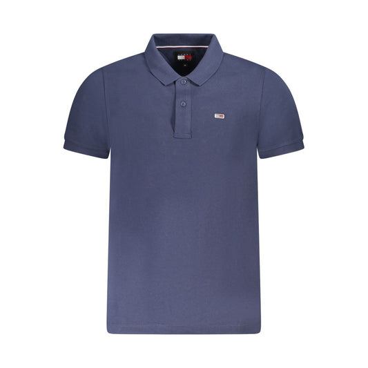 Polo Shirt by Tommy Hilfiger for men in cotton blue & green showcases a sharp silhouette, detailed with a refined and sharp for a sophisticated finish.