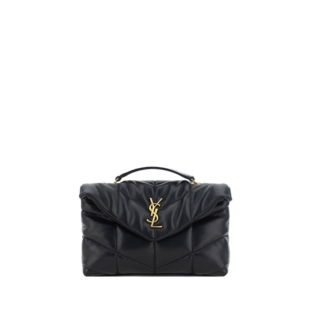 Compact Shoulder Flap Bag by Saint Laurent for women in lambskin leather black & chevron features a enviable silhouette, showcasing a secure flap & magnetic, ample , and enviable shoulder-strap for a enviable finish.