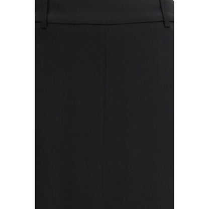 Skirt by Tom Ford for women in viscose silk satin black showcases a sultry silhouette, elegantly defined by its long and the sophisticated sultry design of the Women's Tailored Viscose Silk Satin Long Skirt.