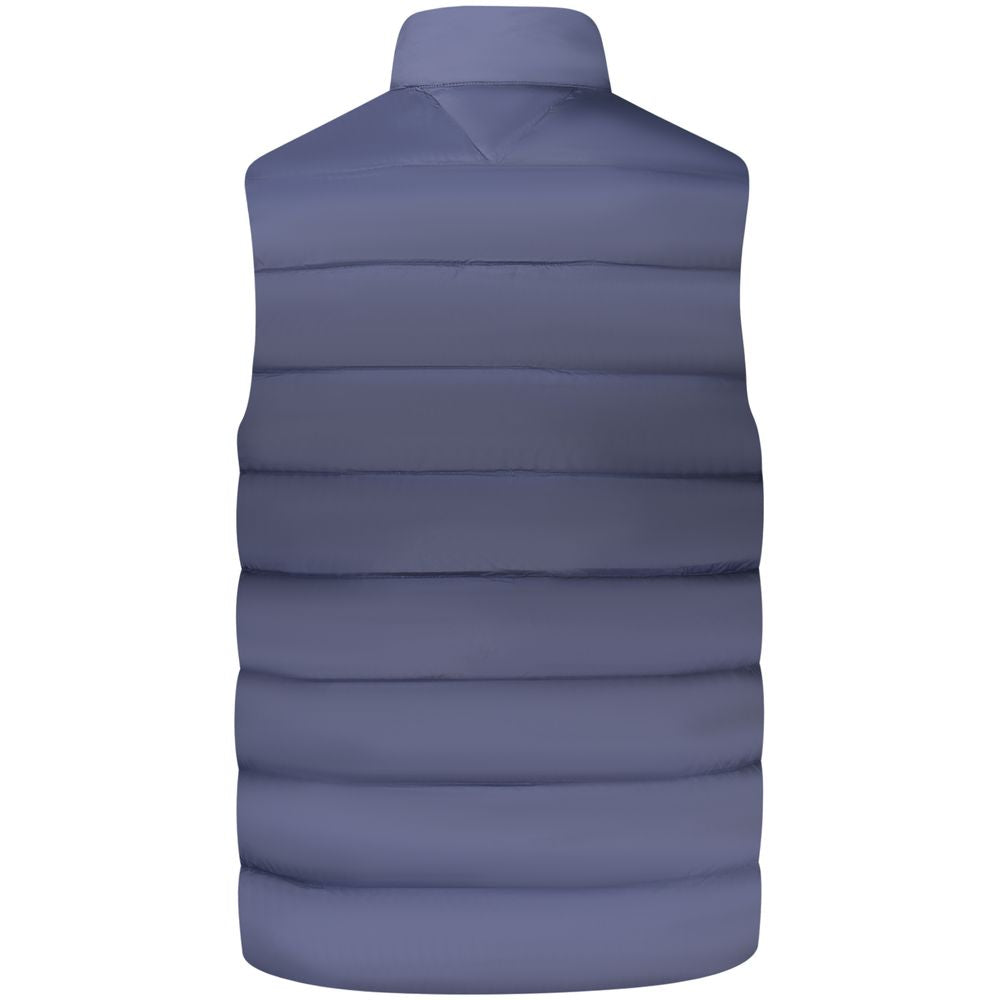 Vest by Tommy Hilfiger for men in nylon blue features a stylish silhouette, showcasing distinct pockets and a refined for a truly stylish finish.