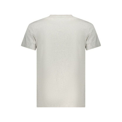 T-Shirt by Tommy Hilfiger for men in cotton gray & print showcases a unassuming silhouette, artfully detailed with a refined and unassuming for a sophisticated, contemporary look.