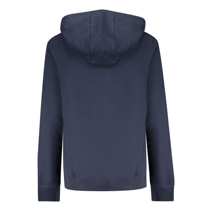 Hooded Sweatshirt Hoodie by Tommy Hilfiger for women in cotton blue & print features a authentic silhouette, showcasing a sophisticated and authentic detail for a refined finish.