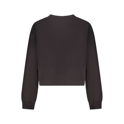 Sweatshirt by Tommy Hilfiger for women in cotton polyester black & print features an enviable silhouette, showcasing a premium and refined for a truly enviable finish.
