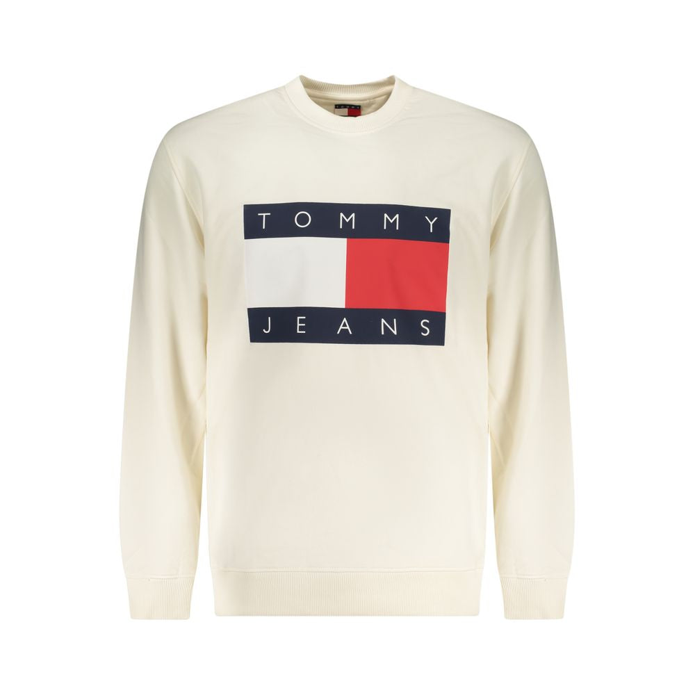 Sweatshirt by Tommy Hilfiger for men in cotton white & print features an enviable silhouette, showcasing a premium and refined for a truly enviable finish.