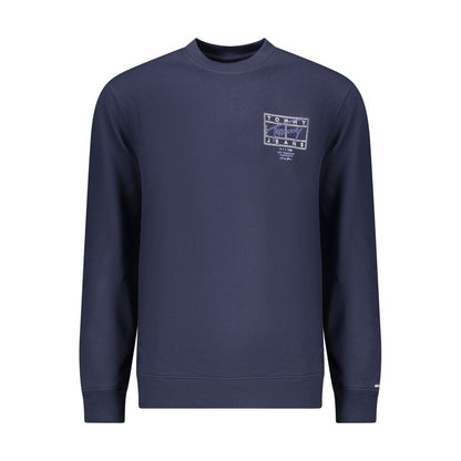 Sweatshirt by Tommy Hilfiger for men in cotton blue & print features an provocated silhouette, detailed with a provocated and a refined crew neckline for a sophisticated aesthetic.