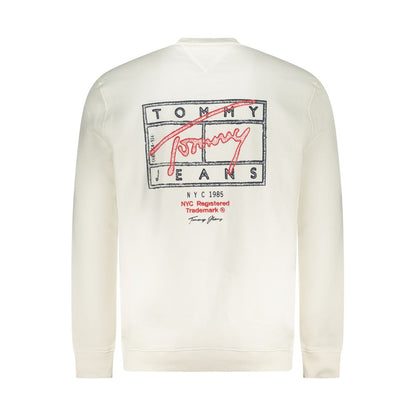 Sweatshirt by Tommy Hilfiger for men in cotton white & print features an exquisite silhouette, showcasing and crew neckline details for a exquisite look.