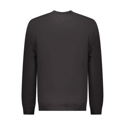 Sweatshirt by Tommy Hilfiger for men in cotton black & print showcases a slouchy chic silhouette, artfully detailed with a slouchy chic crew neckline and for a slouchy chic finish.