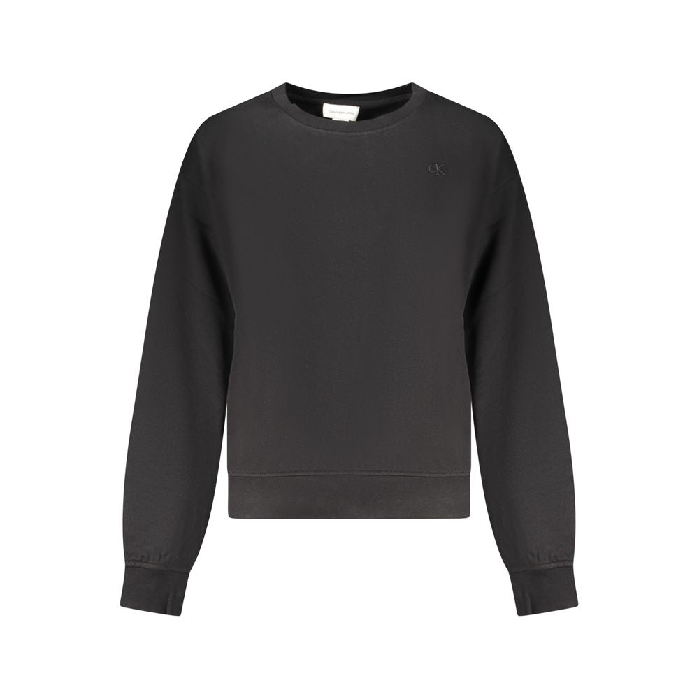 Sweatshirt by Calvin Klein for women in cotton polyester black features an magnificent silhouette, showcasing a sophisticated and detail for a truly magnificent finish.