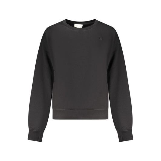 Sweatshirt by Calvin Klein for women in cotton polyester black features an magnificent silhouette, showcasing a sophisticated and detail for a truly magnificent finish.