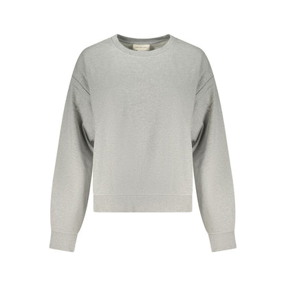 Sweatshirt by Calvin Klein for women in cotton gray presents a smart casual silhouette, featuring a smart casual crew neckline and for a sophisticated look.