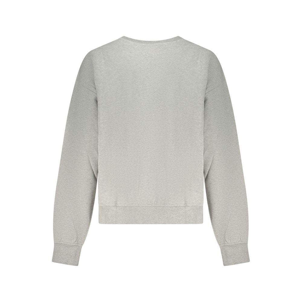 Sweatshirt by Calvin Klein for women in cotton gray features an magnificent silhouette, showcasing a sophisticated and detail for a truly magnificent finish.