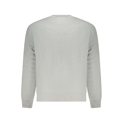 Sweatshirt by Calvin Klein for men in cotton gray & print showcases a slouchy chic silhouette, artfully detailed with a slouchy chic and for a slouchy chic finish.
