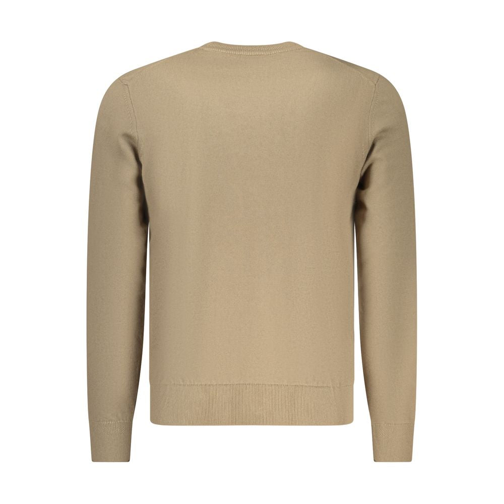 Sweatshirt by Hugo Boss for men in cashmere cotton blend brown features an enviable silhouette, showcasing a premium and refined for a truly enviable finish.
