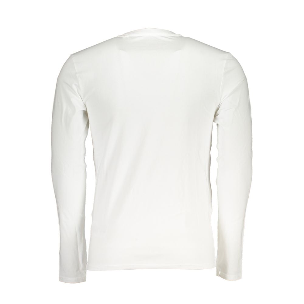 T-Shirt by Guess Jeans for men in stretch organic cotton white & print showcases a chic silhouette, artfully detailed with a chic and for a chic finish.