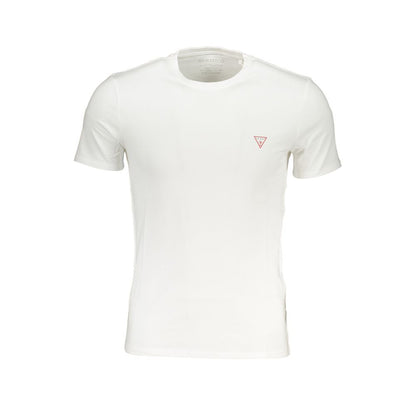 T-Shirt by Guess Jeans for men in stretch organic cotton white & print features an edgy silhouette, meticulously detailed with a sophisticated and crew neckline for a truly edgy finish.