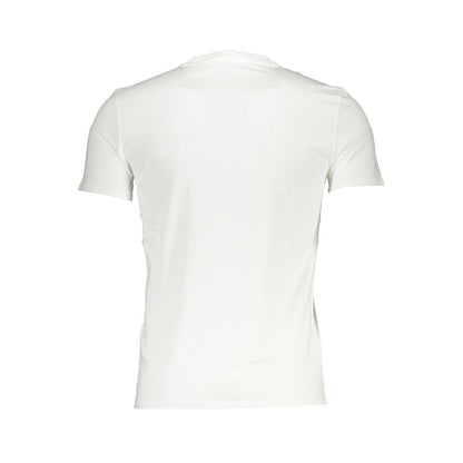 T-Shirt by Guess Jeans for men in stretch organic cotton white & print features an edgy silhouette, meticulously detailed with a sophisticated and for a truly edgy finish.