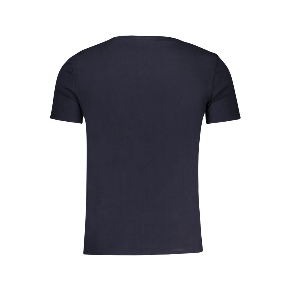 Guess Jeans Men's Slim Short-Sleeve Crew Neck Stretch Organic Cotton Activewear T-Shirt - Blue Print