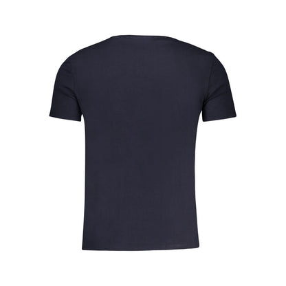 Guess Jeans Men's Slim Short-Sleeve Crew Neck Stretch Organic Cotton Activewear T-Shirt - Blue Print