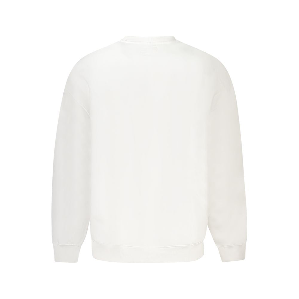 Sweatshirt by Guess Jeans for men in organic cotton & polyester white features an enviable silhouette, showcasing a premium and refined for a truly enviable finish.