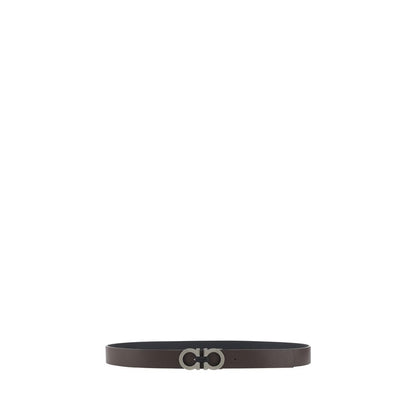 Belt by Ferragamo for men in bos taurus calf leather black features a bohemian chic silhouette, showcasing the bohemian chic Gancini Bos Taurus Calf Leather Belt design with a sophisticated bohemian chic finish.