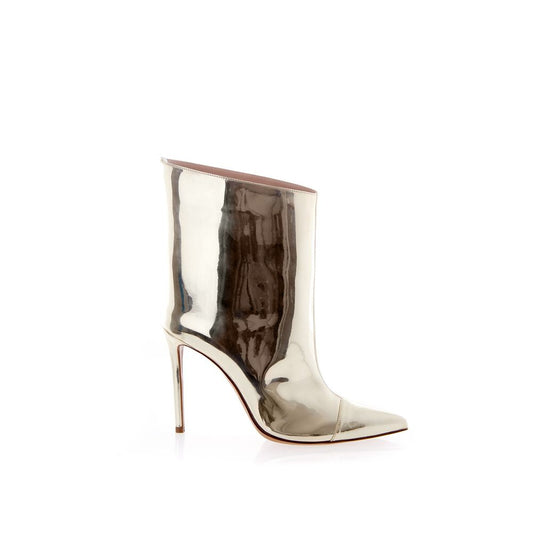 Mid-Heel High-Heel Ankle Boots by Alexandre Vauthier for women in patent leather multicolor showcases a ergonomic silhouette from the Women's Patent Leather Mid-Heel High-Heel Ankle Boots collection, featuring a ergonomic 5-cm-heel mid-heel 10-5-cm-heel high-heel and a ergonomic pointed toe style.