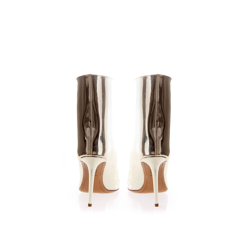 Mid-Heel High-Heel Ankle Boots by Alexandre Vauthier for women in patent leather multicolor features an dynamic silhouette, showcasing the dynamic Women's Patent Leather Mid-Heel High-Heel Ankle Boots design with its distinctive 5-cm-heel mid-heel 10-5-cm-heel high-heel and elegant pointed toe style.
