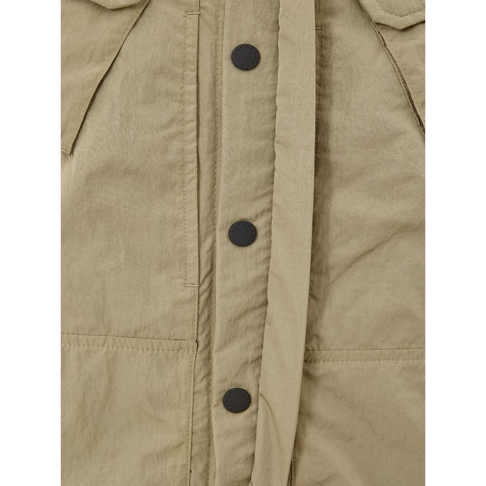 Overcoat by Paul & Shark for men in poly nylon fabric beige features an satoral silhouette, showcasing a sophisticated and satoral pockets & insulated for a premium, timeless look.