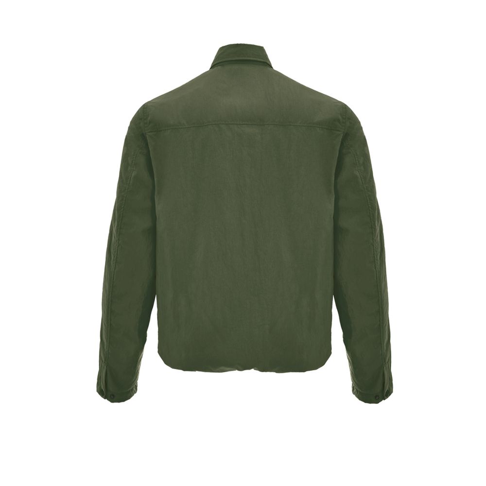Overcoat by Paul & Shark for men in poly nylon fabric green features an voluminous silhouette, showcasing distinct pockets & insulated and a voluminous for a truly voluminous aesthetic.