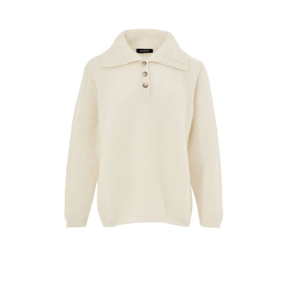 Sweater by Gran Sasso for women in cashmere & polyamide white showcases an masterful silhouette, artfully detailed with a masterful and long-sleeve for a sophisticated, premium finish.