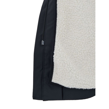 Hooded Parka by Moose Knuckles for women in sheep leather nylon cotton & fur blue features a stylish silhouette, meticulously detailed with a sophisticated hooded neckline and functional pockets & hooded for a stylish finish.