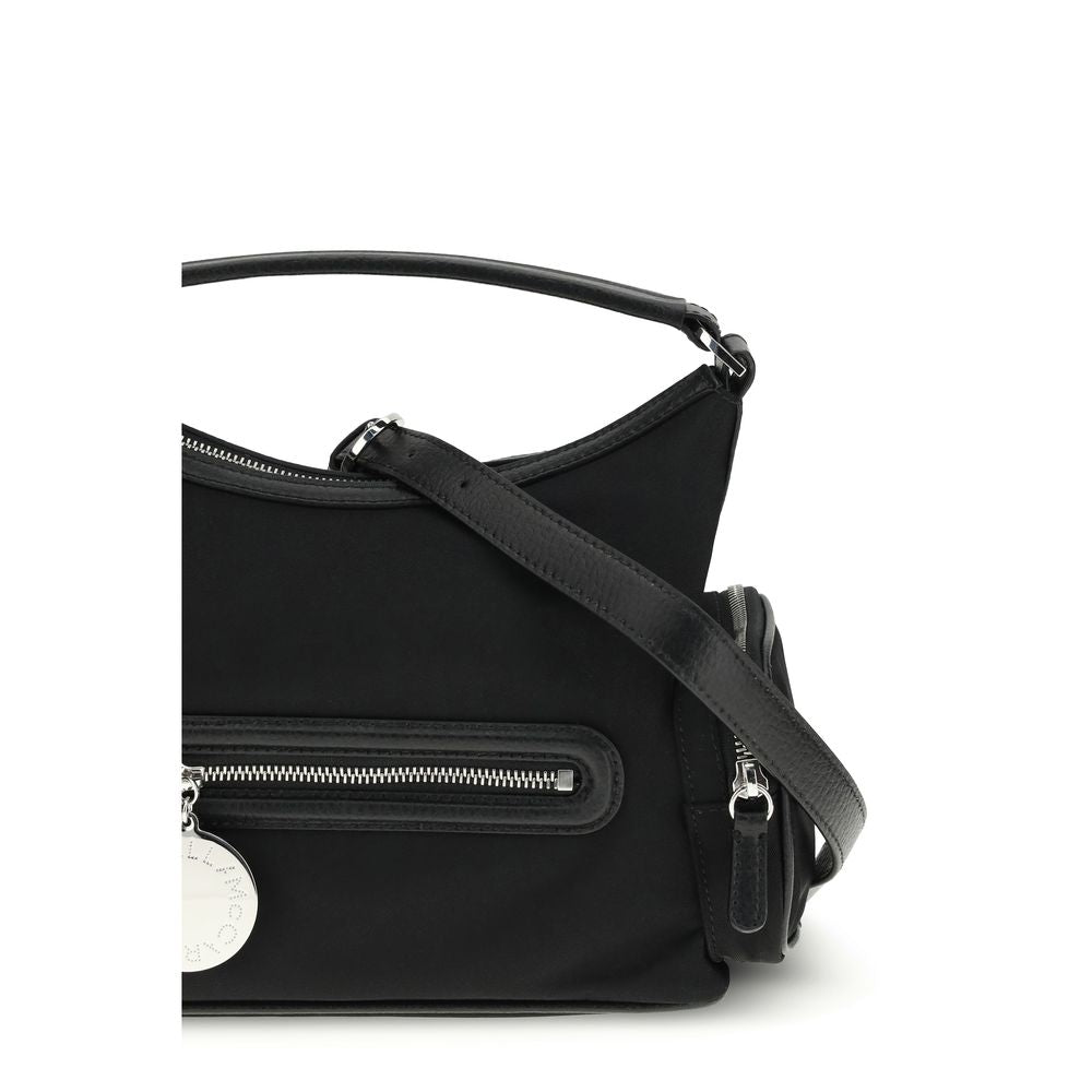 Shoulder Bag by Stella McCartney for women in leather black, silver & signature features a effortless sophistication silhouette, secured by a zipper with ample external-pockets and versatile shoulder-strap, handle & adjustable-strap for a effortless sophistication finish.
