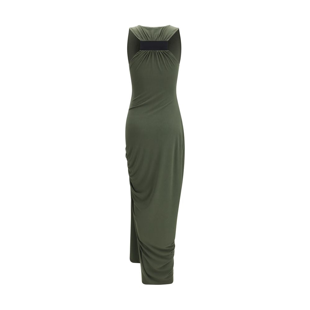 Dress by Coperni for women in polyester bicolour showcases a striking silhouette, elegantly detailed with a , refined , and a striking long for a striking finish.