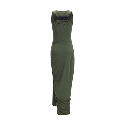 Dress by Coperni for women in polyester bicolour showcases a striking silhouette, elegantly detailed with a , refined , and a striking long for a striking finish.