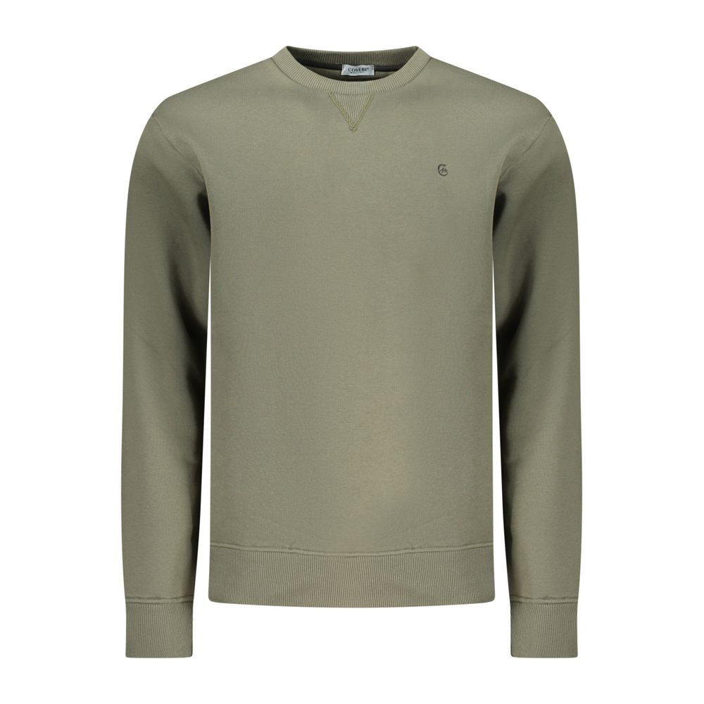 Sweatshirt by Coveri Moving for men in cotton polyester green features an enviable silhouette, showcasing a premium and refined crew neckline for a truly enviable finish.