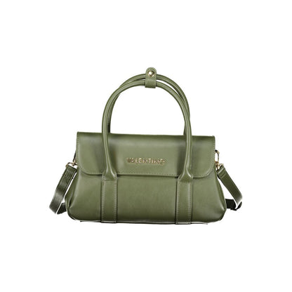 Mario Valentino Polyurethane Handbag - Brown Green Signature
