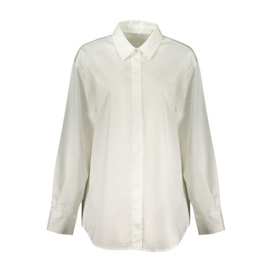 Dress Shirt by Guess Jeans for women in cotton white features an polished silhouette, showcasing a sophisticated and long-sleeve detail for a truly polished finish.