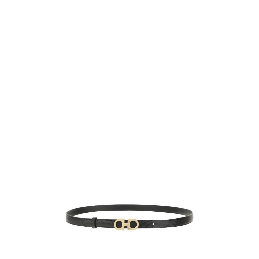 Belt by Ferragamo for women in bos taurus grained calfskin leather brown presents a artisanal silhouette from the Gancini Bos Taurus Grained Calfskin Leather Belt collection, showcasing an artisanal design and refined craftsmanship for a artisanal look.
