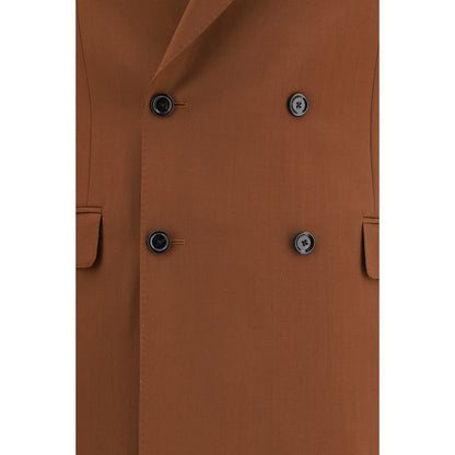 Pant Suit by Lardini for men in cotton brown presents a nuanced silhouette, showcasing a nuanced and nuanced straight-leg & regular-fit for an elevated aesthetic.