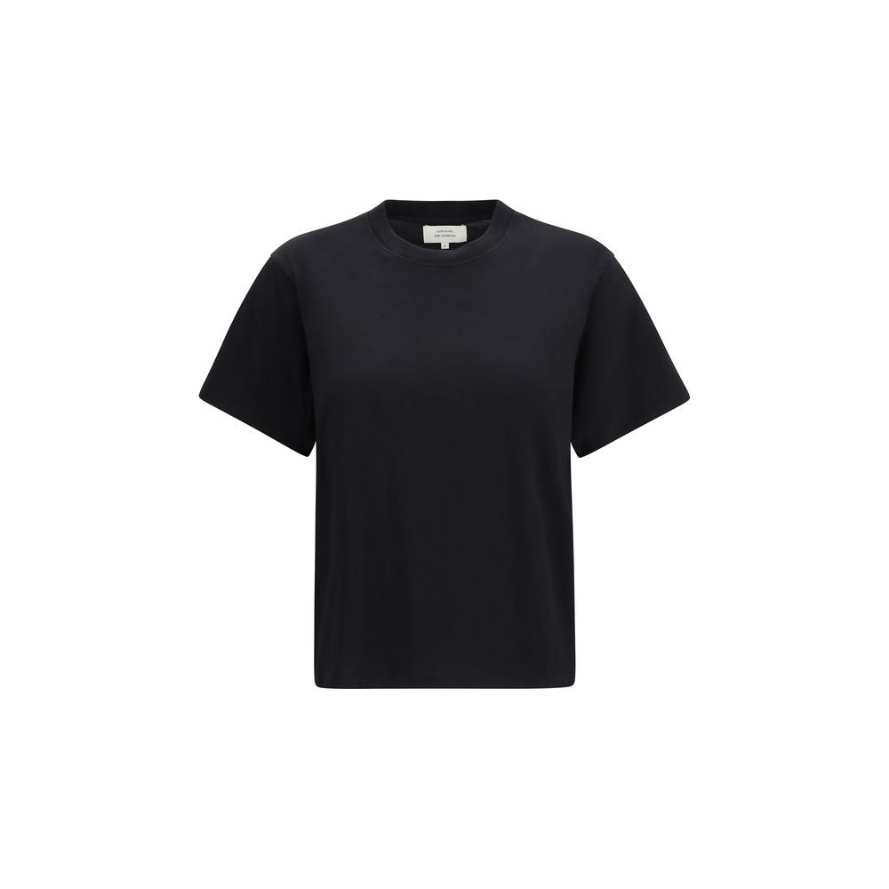 T-Shirt by Loulou De Saison for women in cotton black showcases a chic silhouette, artfully detailed with a chic crew neckline and for a chic finish.