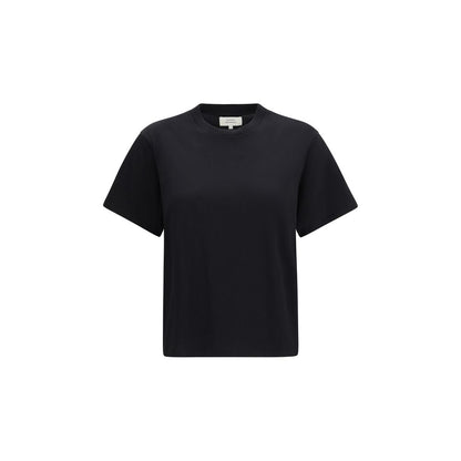 T-Shirt by Loulou De Saison for women in cotton black showcases a chic silhouette, artfully detailed with a chic crew neckline and for a chic finish.