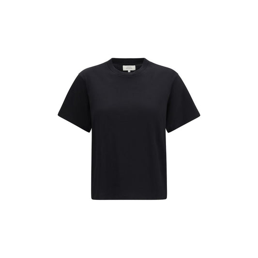 T-Shirt by Loulou De Saison for women in cotton black showcases a chic silhouette, artfully detailed with a chic crew neckline and for a chic finish.