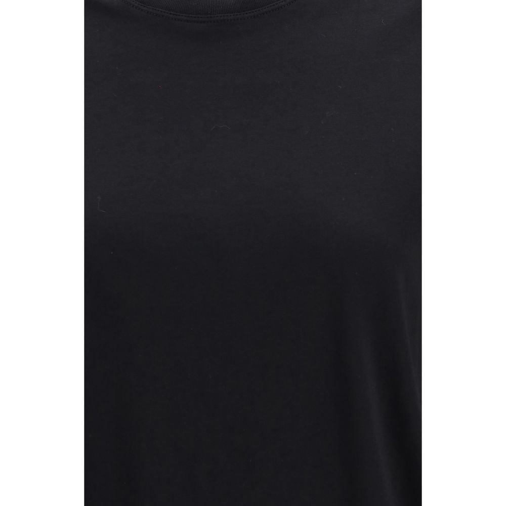 T-Shirt by Loulou De Saison for women in cotton black features an edgy silhouette, meticulously detailed with a sophisticated and for a truly edgy finish.