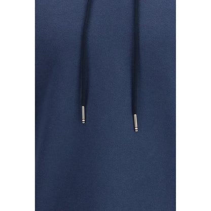 Sweatshirt Hoodie by Thom Browne for men in cotton blue features an avant-garde silhouette, showcasing a sophisticated and detail for a truly avant-garde finish.