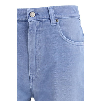 Jeans by Haikure for women in denim cotton light-blue features a refined silhouette with a refined relaxed-fit, regular-fit, wide & oversized, defined by a and a refined long for a refined finish.