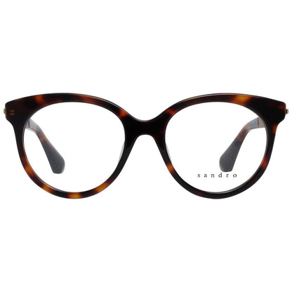 Eyeglasses Frames by Sandro for women in brown features a refined silhouette, showcasing a refined brown coloured frame and full-frame frame design for a sophisticated, premium look.