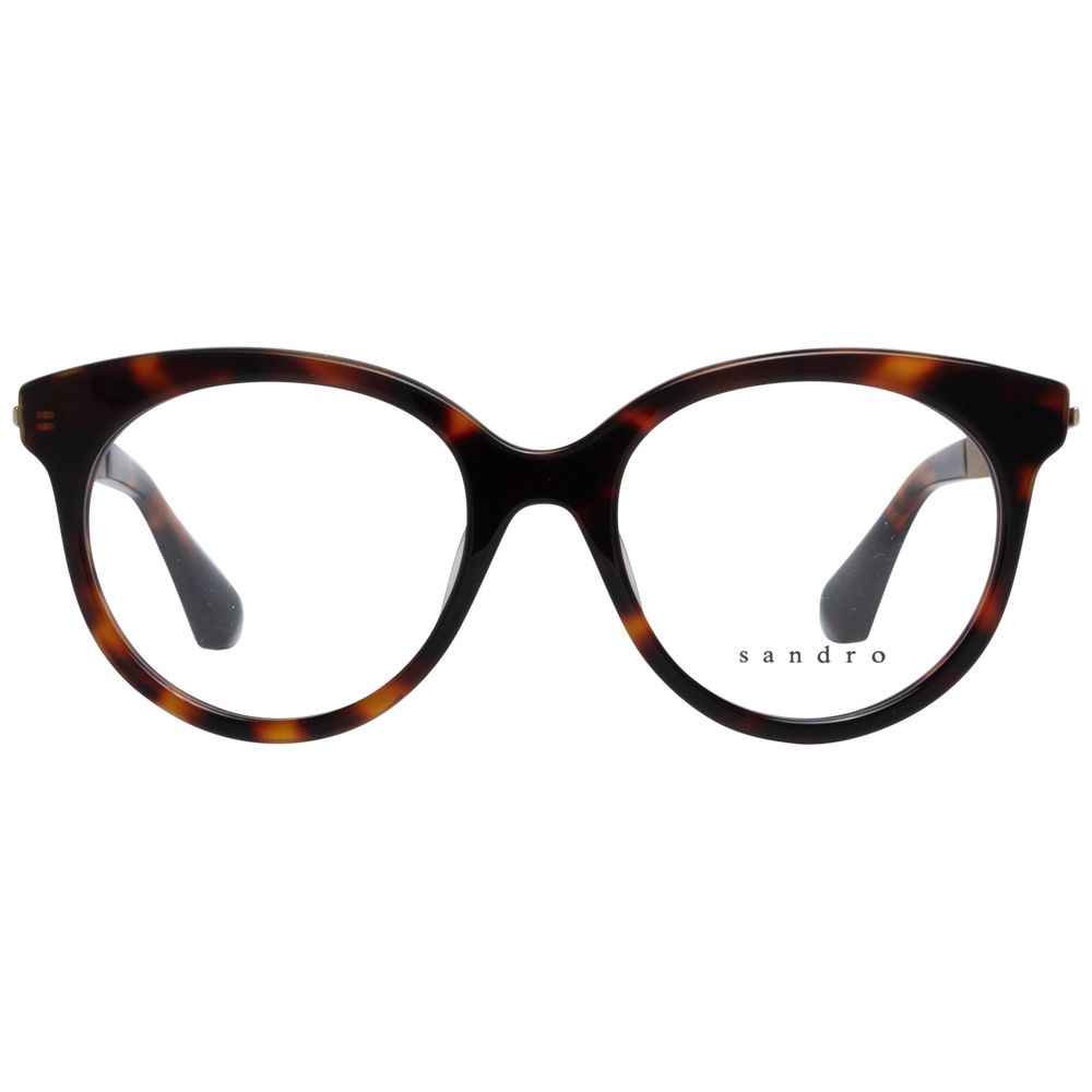 Eyeglasses Frames by Sandro for women in brown showcases a refined full-frame frame design with a refined brown coloured frame finish for a refined and sophisticated look.