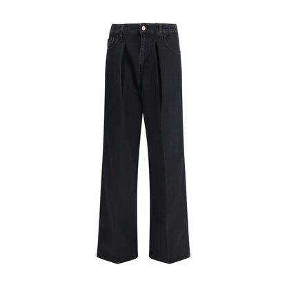 Jeans by Haikure for women in denim cotton black features a refined silhouette with a refined oversized, defined by a and a refined long for a refined finish.