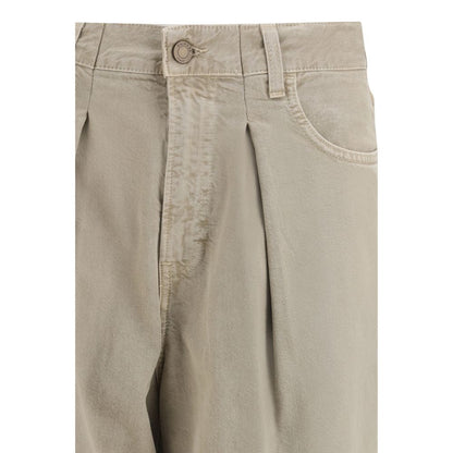Jeans by Haikure for women in denim cotton beige presents a tailored silhouette, showcasing a tailored oversized and long cut with a refined for a truly tailored aesthetic.