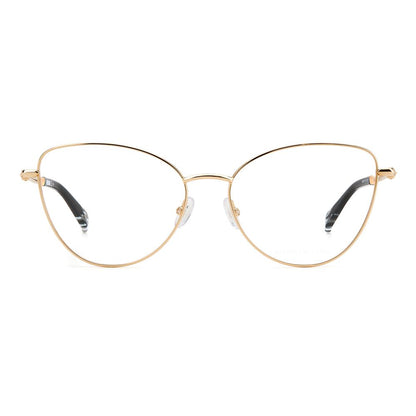 Eyeglasses Frames by Missoni for women in chiffon rose-gold features a refined silhouette, showcasing a refined rose-gold coloured frame and for a sophisticated, premium look.