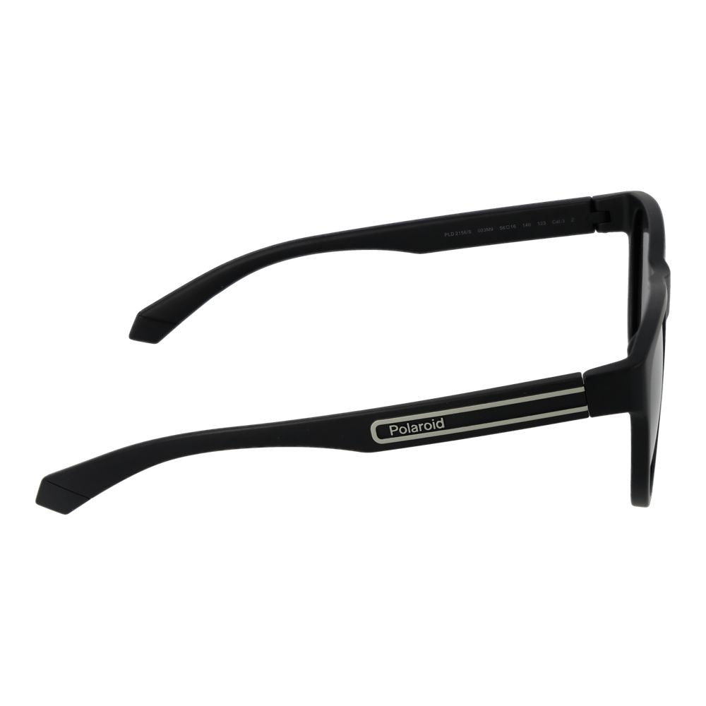 Sunglasses by Polaroid for unisex in black features an ethereal full-rim round frame design with black coloured frame frames and polarized category-2-medium-tint lens for a ethereal finish.